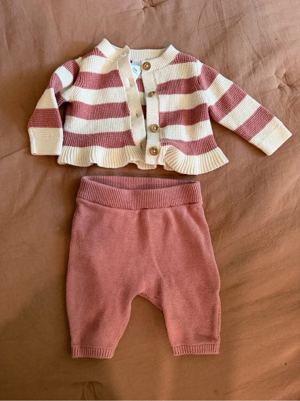 Baby Girl Carter's 2-pc. Striped Cardigan & Pants Set